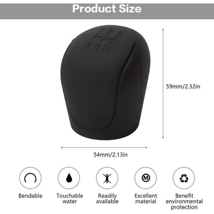 Car Gear Shift Knob Cover, Car Gear Shift Knob Cover, Silicone Car Gear Shift Knob Cover, Wear-Resistant, Anti-Scratch.