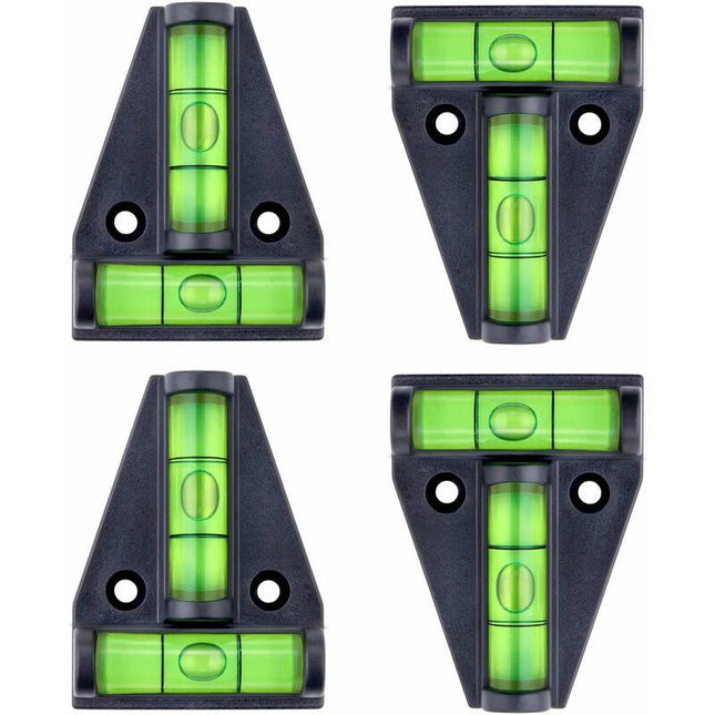 Spirit Level, Small T-Shaped Magnetic Spirit Level With 2 Leveling Bubbles. 4 pcs Set, Rv Accessories, Stabilizers,.