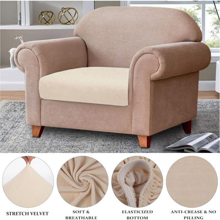 Velvet Cushion Cover Sofa Cushion Furniture Protector Cover Sofa Seat Cover For Couch Velvet Cushion Cover 1 Seater For.