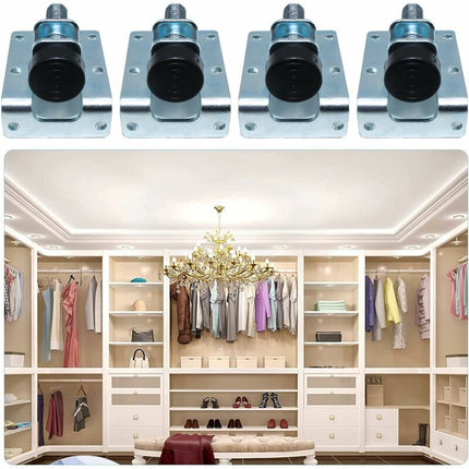 Adjustable Furniture Leveling Feet Galvanized Iron M10 Levelers For Furniture, Tables, Cabinets, Workbenches And.