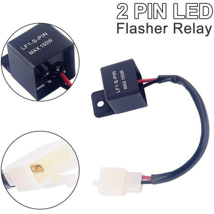 2 Pin 12V LED Flasher Relay For Car And Motorcycle.