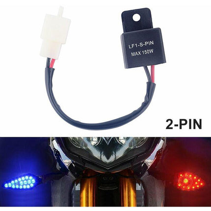 2 Pin 12V LED Flasher Relay For Car And Motorcycle.