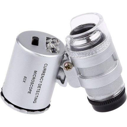 60X Mini LED Uv Illuminated Jeweler Loupe.