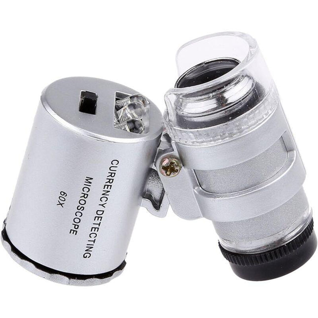 60X Mini LED Uv Illuminated Jeweler Loupe.