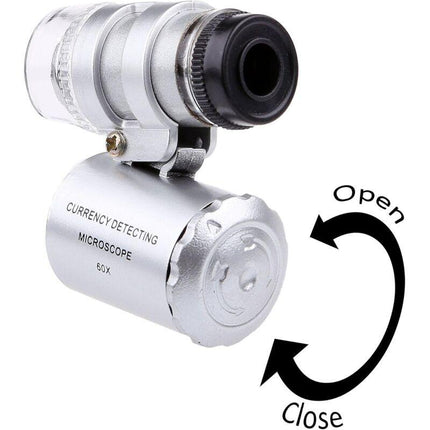 60X Mini LED Uv Illuminated Jeweler Loupe.