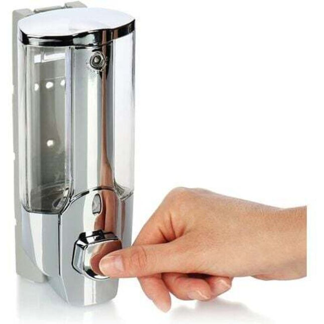2X Wall Mount Soap Dispenser - Wall Mounted Soap Dispenser, Refillable - Soap Dispenser For Shower Gel And Shampoo.