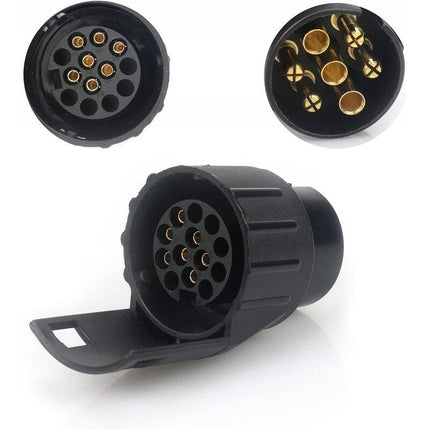 7/13 7 To 13 Pin Trailer Plug Adapter 7 Pole To 13 Pin Towbar Connector For Car Trailer, Tractor, Caravan, Bike Carrier.