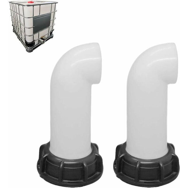2 pcs Water Tank Nozzle Valve, Water Tank Valve, Ibc Water Tank Adapter 60Mm, For Dead Ibc Tank (White).