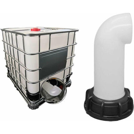 2 pcs Water Tank Nozzle Valve, Water Tank Valve, Ibc Water Tank Adapter 60Mm, For Dead Ibc Tank (White).