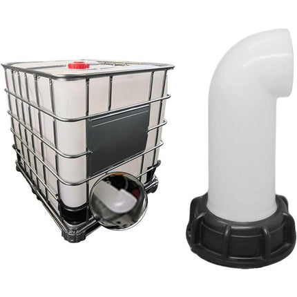 2 pcs Water Tank Nozzle Valve, Water Tank Valve, Ibc Water Tank Adapter 60Mm, For Dead Ibc Tank (White).