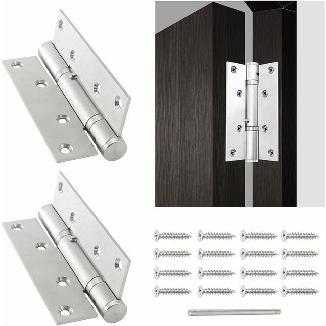 Automatic Door Closer With Stop Device, Adjustable Spring Hinge Door Closer, Buffer Close For Commercial And.