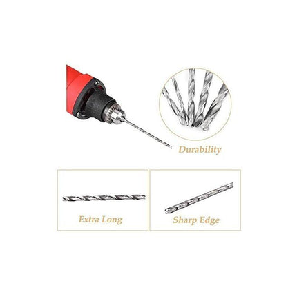 Extra Long Twist Drill Bit, Hss Twist Drill Bit Length 160Mm Drilling Tool For Wood, Metal And Steel 3Mm Twist Drill.