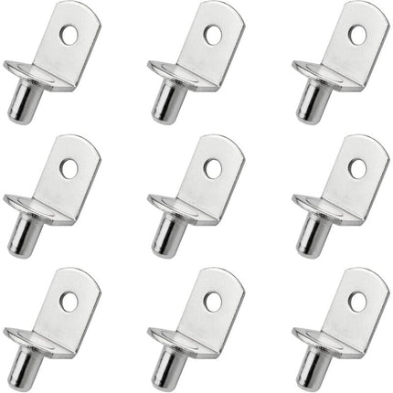 25 Pieces Shelf Support Pegs Metal Shelf Support Pin Shelf Pegs L Shape Bracket For Wood Or Glass Cabinet Cupboard.