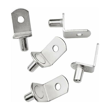 25 Pieces Shelf Support Pegs Metal Shelf Support Pin Shelf Pegs L Shape Bracket For Wood Or Glass Cabinet Cupboard.