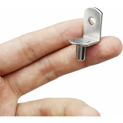 25 Pieces Shelf Support Pegs Metal Shelf Support Pin Shelf Pegs L Shape Bracket For Wood Or Glass Cabinet Cupboard.