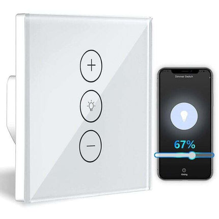 LED Dimmer Switch, Wifi Light LED Dimmer Switch Percentage Function With Timing Function, Wlan Voice App Control.