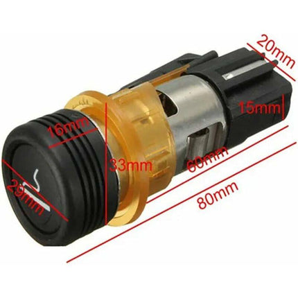 Car Cigarette Lighter & Cig Box Compatible With Peugeot 206 308 406 607.