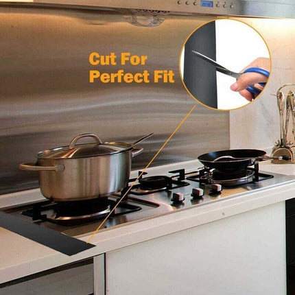 2 Pack 25''/63Cm Kitchen Countertop Edging Strips, Silicone Stove Counter Gap Cover, Long Filler Seal For Sealing.