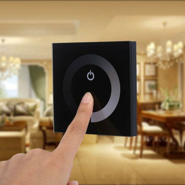 Dimmable Light, Dimmable LED Touch Panel, Monochrome Dimming Wall Switch Controller, Dc 12V-24V Quiet Touch Panel LED.