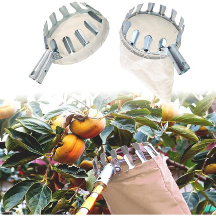 Fruit Picker, 1 Fruit Collector, Metal Fruit Picker, Fruit Picker With Bag, Cherry Picker, Diameter 16 Cm, For Picking.