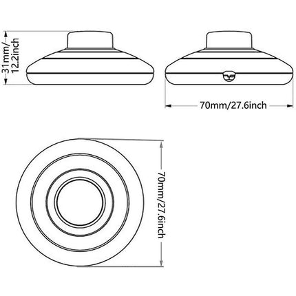 Foot Switch For Light Fixture - Black.
