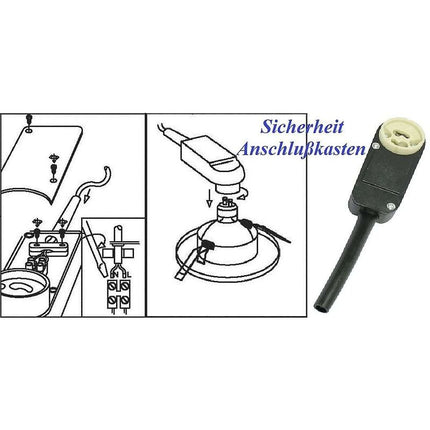10 pcs Set Connection Boxes, Gu10 Socket For LED And Recessed Halogen Spotlight.
