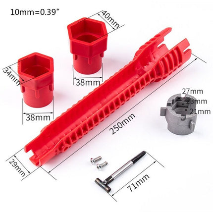 8 In 1 Multifunction Faucet Wrench Sink Faucet Installer And Sink Installation Tool For Toilet.