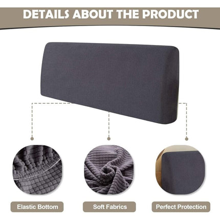 Stretch Headboard Covers Washable Padded Headboard Cover Dustproof Jacquard Protective Cover For Single Double King.