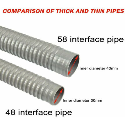 Bathtub Sink Drain Hose Flexible And Expandable, 58Mm Bold Single Interface Kitchen Sink Drain Hose 60Cm Long.