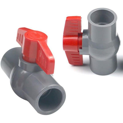 Pvc Ball Valve, U-Pvc Plastic Valve, Straight Connectors For Flow Control And Shutoff (Φ20Mm).