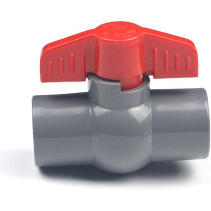 Pvc Ball Valve, U-Pvc Plastic Valve, Straight Connectors For Flow Control And Shutoff (Φ20Mm).