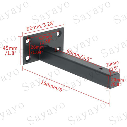 Industrial Shelf Bracket Stainless Steel Wall Mounted Shelf Support Metal Bracket For Floating Board Concealed Bracket.