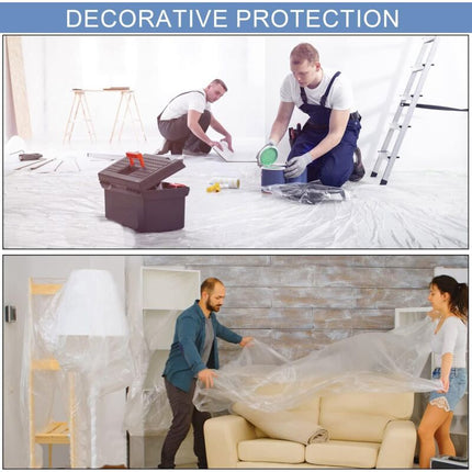 2 Pack Pe Material Furniture Dustproof Film High Adhesive Paint Protection Cover Sofa Furniture Dustproof Cover (3M.