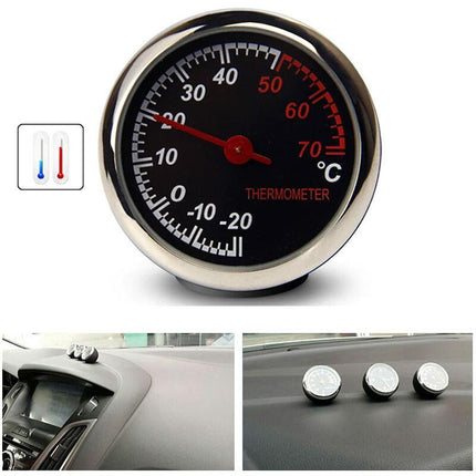 Car Thermometer Mechanical Needle Analog Counting Tool Anti-Scratch High Transparency And Durability Temperature.