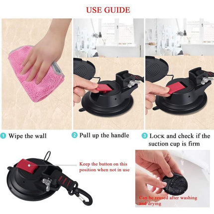 2 pcs Strong Car Anchor Suction Cups With Hook Fixing For Car Side Awning, Boat, Camping, Tarp, Tents, Luggage, Tarps.