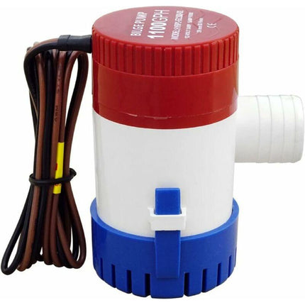 Marine Electric Bilge Pump 1100Gph 12V For Boat Caravan Rv Submersible Non-Automatic.