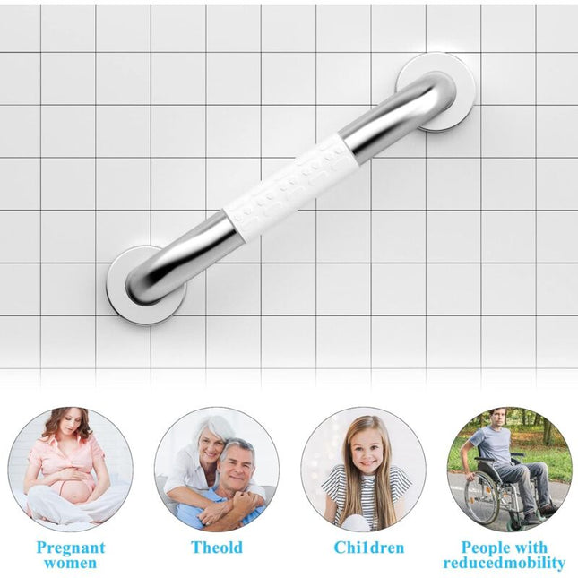 Safety, Stainless Steel Wall Mounted Grab Bar, Non-Slip Bathtub Handle, Shower Grab Bar For Bathroom Toilet 30Cm, 30 X.