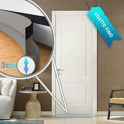Self-Adhesive Weather Stripping Door Seal For Doors, 94Cm Under Door Draft Stopper Insulating Door Sweep Weather.