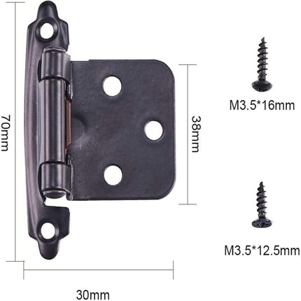 8 Pieces Stainless Steel Hinge, Cupboard Door Hinge With Screws, Stainless Steel Furniture Hinge, For Door Hinges,.