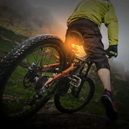 Bike Tail Light With Turn Signals - Split Wireless Remote Control For Cycling Rechargeable 5 Modes Safety Warning.