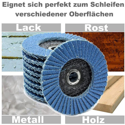 5 pcs 76 X 10Mm Flap Discs - Grit 60 80 120 For 10.8 10 8 12V 12 76 - Accessories For Stainless Steel Wood Grinders And.