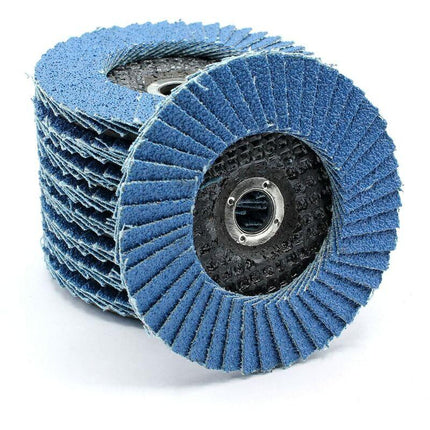 5 pcs 76 X 10Mm Flap Discs - Grit 60 80 120 For 10.8 10 8 12V 12 76 - Accessories For Stainless Steel Wood Grinders And.