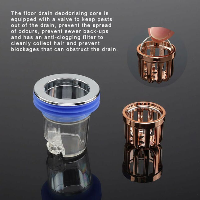 Anti-Odor Valve, 2 pcs Anti-Odor Shower Plug, Anti-Odor Shower Plug For Shower Floor, Deodorizing Core For Balcony,.