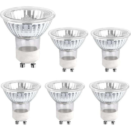Halogen Bulb Gu10 35W 230V, 380Lm Warm White 2700K, Dimmable Halogen Spot Bulb, For Cabinet Light, Display Lights, Pack.
