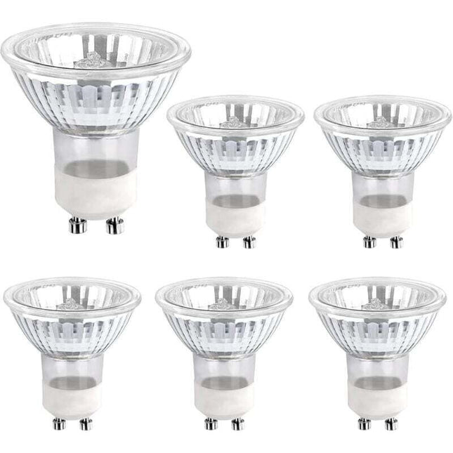 Halogen Bulb Gu10 35W 230V, 380Lm Warm White 2700K, Dimmable Halogen Spot Bulb, For Cabinet Light, Display Lights, Pack.