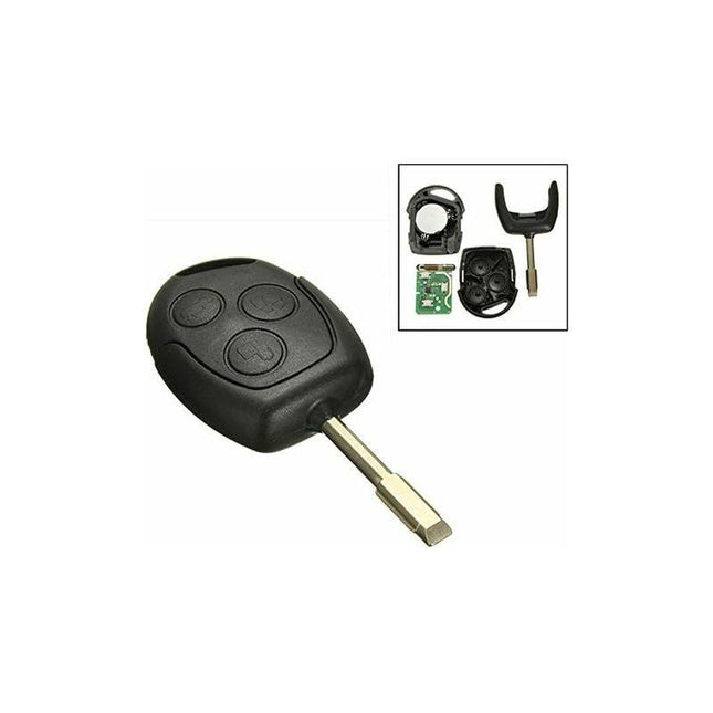 1 pcs 3 Buttons 433Mhz Remote Entry Key Fob Ford/Mondeo/Fiesta/Focus/Ka Transit.