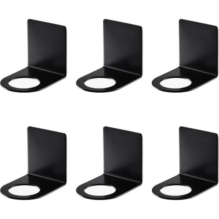 6 pcs Wall Mounted Hand Pump Holder, 27/3.3Mm Dispenser Holder Soap Dispenser Hook Wall Mount Stainless Steel Shampoo.