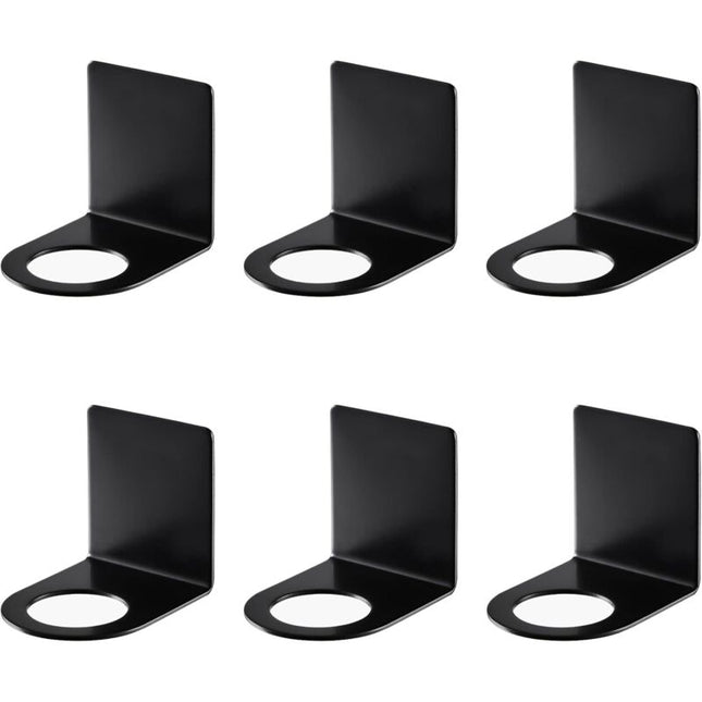 6 pcs Wall Mounted Hand Pump Holder, 27/3.3Mm Dispenser Holder Soap Dispenser Hook Wall Mount Stainless Steel Shampoo.