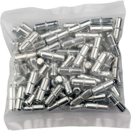 Shelf Peg 5 Mm 100 Units With Ring For Drilling - Shelf Pegs - Shelf Pegs - Pegs - Shelf Peg - 5Mm Solid Steel Peg,.