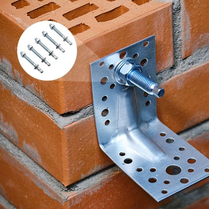 Anchor Plugs, 10 pcs M10/10Mm Galvanized Heavy Duty Anchors, Galvanized Metal Anchors, For Balustrades, Curtain Walls,.